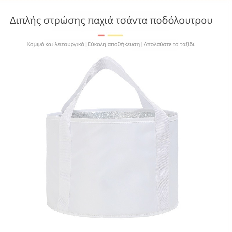 Πτυσσόμενος κάδος μπάνιου ποδιών μεγάλης χωρητικότητας, προσαρμογή λογοτύπου και τσαντάκι