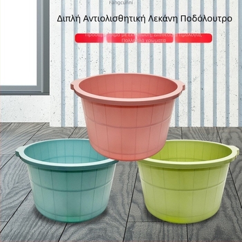 Νέος κάδος μπάνιου για πόδια με μασάζ, μονωμένος και παχύς — μεγάλος κάδος ποδιών