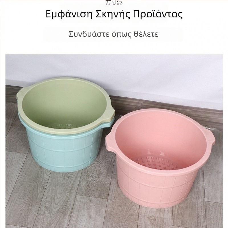 Νέος κάδος μπάνιου για πόδια με μασάζ, μονωμένος και παχύς — μεγάλος κάδος ποδιών