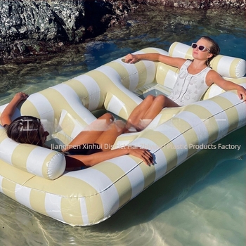 Διπλή φουσκωτή ξαπλώστρα για παραλία και πισίνα