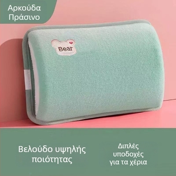 Θερμό σακουλάκι με νερό για τον χειμώνα, παχύτερο θερμαντικό νερού για την κοιλιά, χαριτωμένος βελούδινος θερμαντήρας χεριών για φοιτητές, ζεστή συμπίεση για τα χέρια
