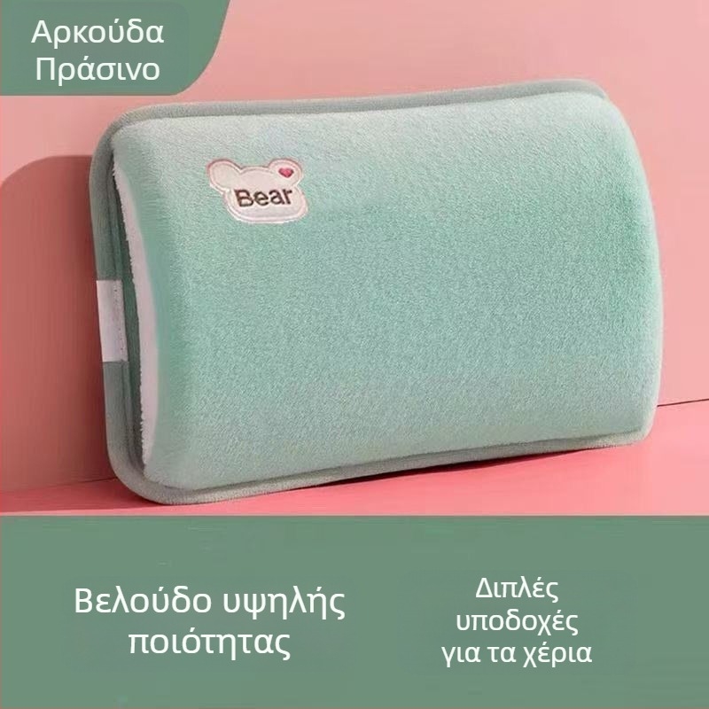 Θερμό σακουλάκι με νερό για τον χειμώνα, παχύτερο θερμαντικό νερού για την κοιλιά, χαριτωμένος βελούδινος θερμαντήρας χεριών για φοιτητές, ζεστή συμπίεση για τα χέρια