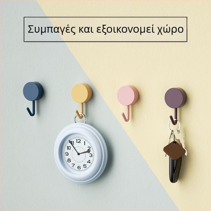Αναβαθμισμένες κολλητές κρεμάστρες μπάνιου χωρίς τρύπες — σετ 5 τεμαχίων