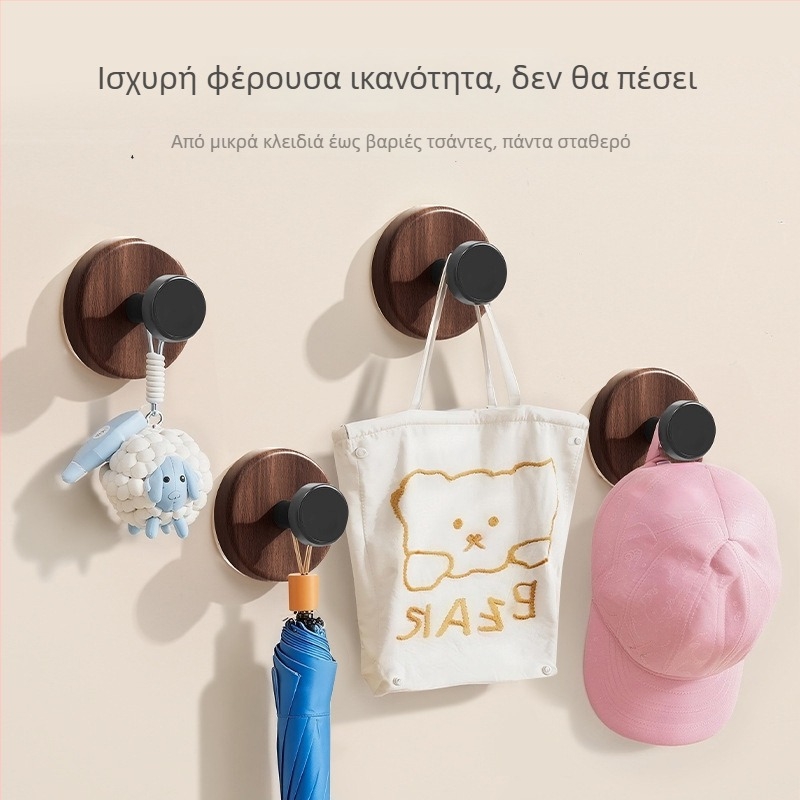 Κρεμάστρα παλτών από μασίφ ξύλο καρυδιάς, σε σκανδιναβικό ύφος, χωρίς τρύπες, ισχυρή κόλλα, επιτοίχια