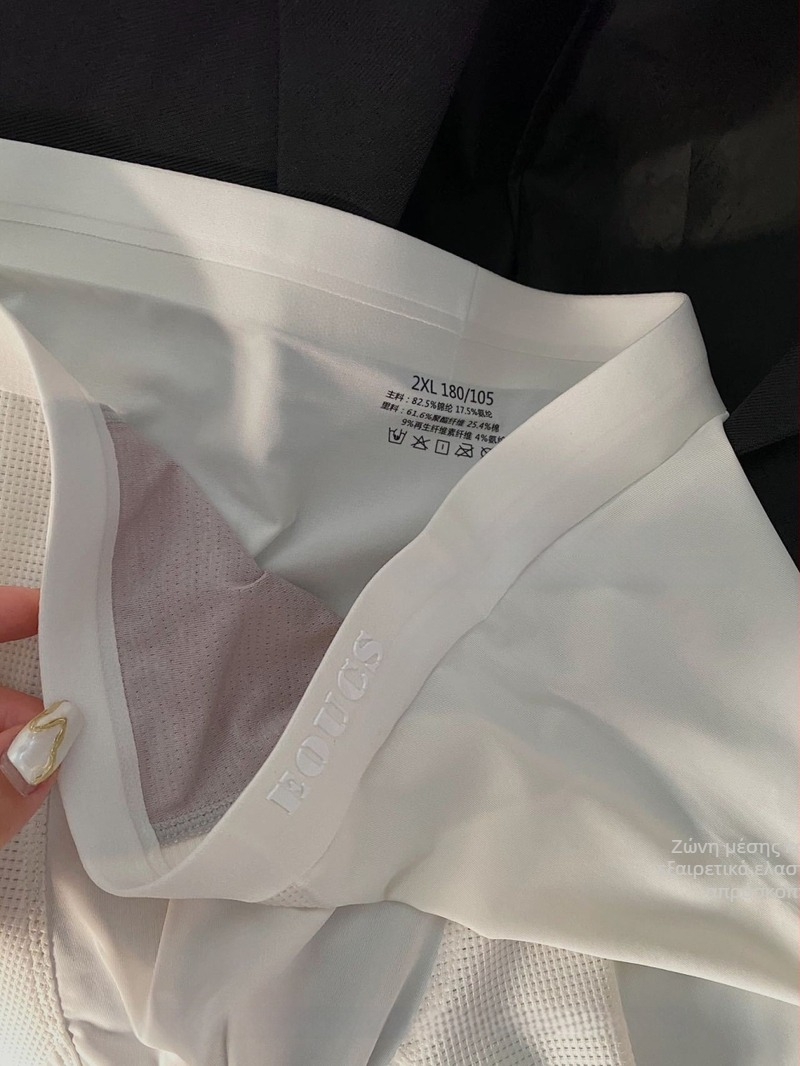 EOUCS Ανδρικά μποξέρ από Ice Silk, Υψηλή ελαστικότητα, Διαπνοή, Χωρίς κύλιση, 5236