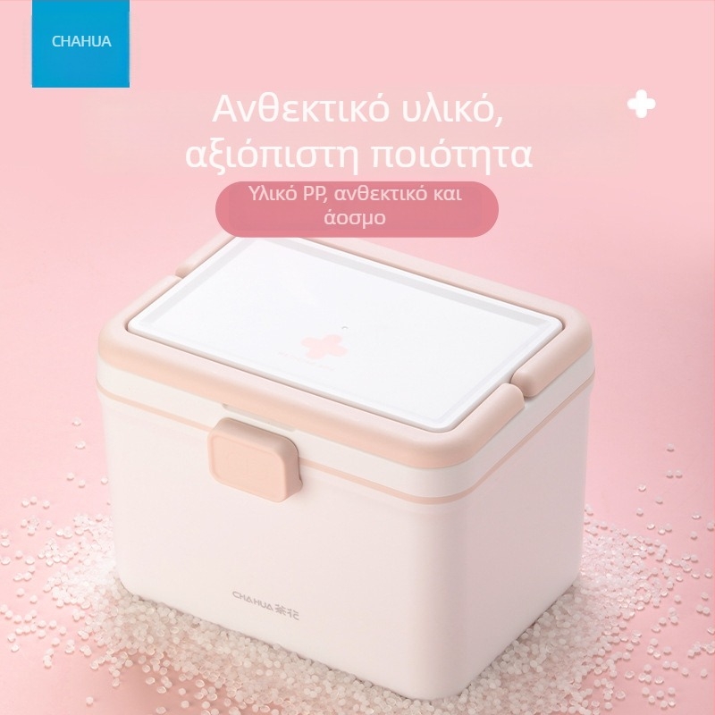 Camellia ιατρικό κουτί οικιακής χρήσης, μεγάλης χωρητικότητας, πολυεπίπεδο, με πολλά διαμερίσματα για επείγουσα φροντίδα και αποθήκευση ιατρικών προϊόντων