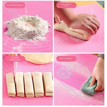 Σιλικόν υπόστρωμα ζυμώματος ζύμης, τροφίμου ποιότητας, μεγεθυμένο και παχύτερο, αντικολλητικό υπόστρωμα ψησίματος, κατάλληλο για φούρνο μικροκυμάτων, αντοχή σε υψηλές θερμοκρασίες