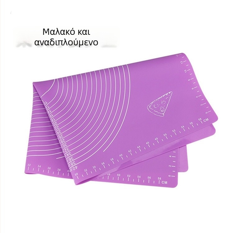 Επιφάνεια ζύμωσης από σιλικόνη για ζύμωμα, έξι μεγέθη, κουζίνα και αρτοποιία, παχύτερη, αντιολισθητική και αντικολλητική