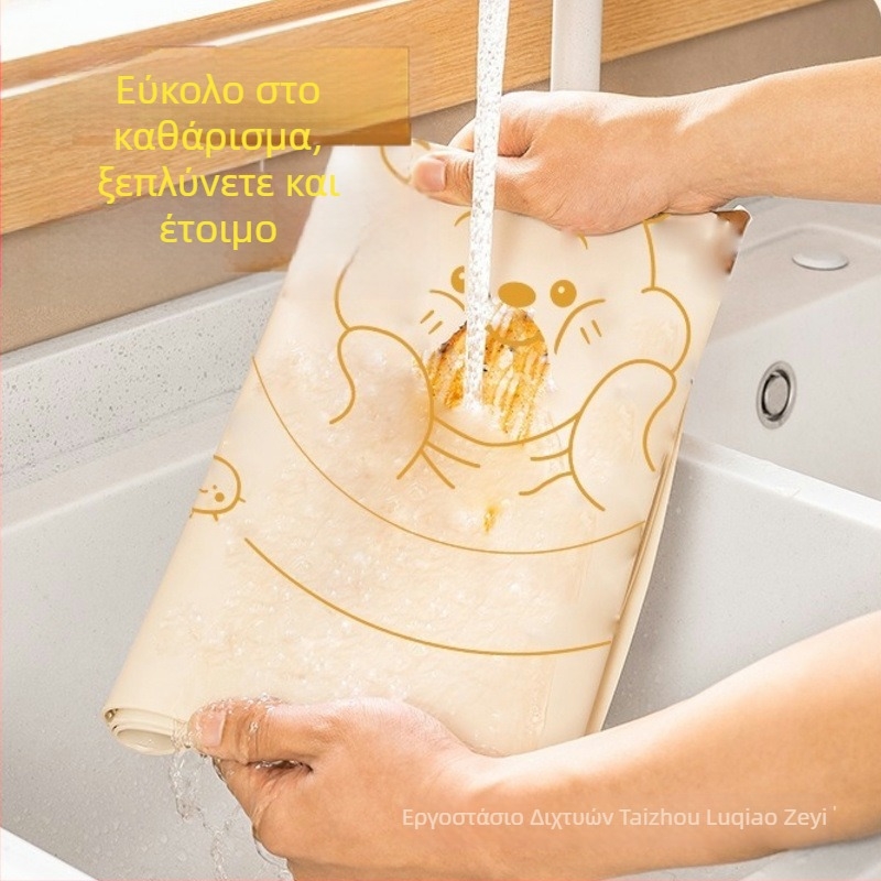 Επιπλέον παχιά επιφάνεια σιλικόνης για ζύμωμα και άνοιγμα, επιφάνεια κοπής από σιλικόνης τροφίμου, μαγειρικό χαλάκι για ψήσιμο, πολλαπλών χρήσεων