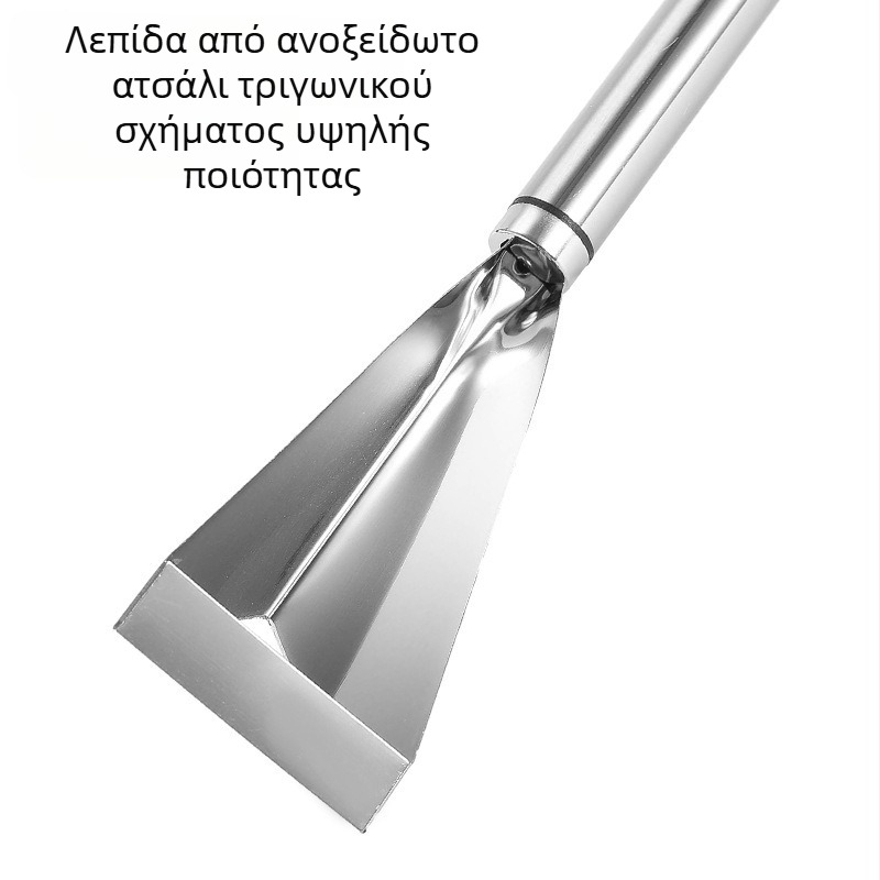 Ανοξείδωτο μαχαίρι διακόσμησης φρούτων με τριγωνικό μηχανισμό ώθησης και κοπτικό δίσκου αγγουριού