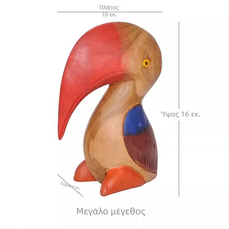 Ξύλινες φιγούρες για ράφι και γραφείο, Ταϊλανδέζικης χαρακτικής σε στυλ Νοτιοανατολικής Ασίας, χειροποίητες