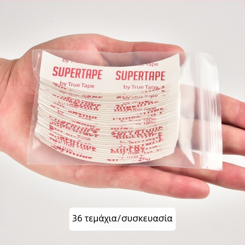Elff Supertape φιλμ περούκας με βιοπρωτεΐνη, διπλής όψεως κόλλα για υφαντή τρίχα, ανθεκτικό στον ιδρώτα δαντελωτό κάλυμμα κεφαλής