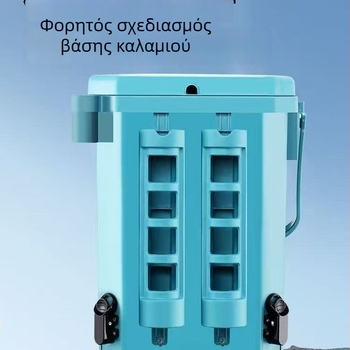 Ενισχυμένο μικρό κουτί ψαρέματος – φορητός κάδος για ζωντανά ψάρια, μονόεπίπεδος κάδος ψαρέματος