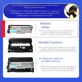 TN-2325 Κασέτα Toner για Brother DCP-7080D, 7180DN, MFC-7380, 7480, 7880DN