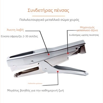 HP-88 χειροκίνητος σφυγτήρας χαρτιού γραφείου, μοντέλο B8, μεγάλη και μεσαία χωρητικότητα, ενισχυμένη κατασκευή