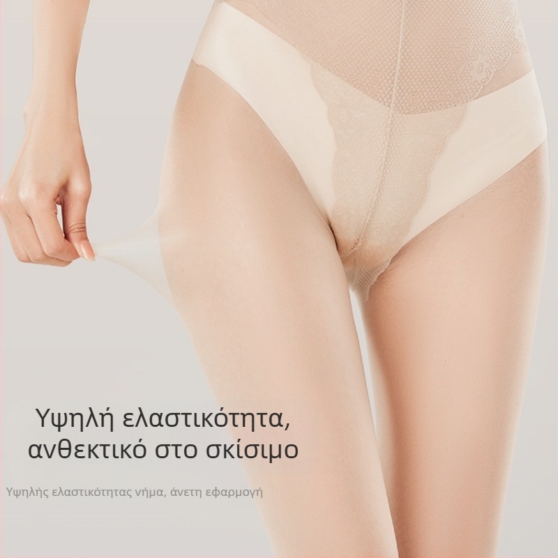 Άνοιξη-Καλοκαίρι Καλσόν Mobi Velvet ultra-λεπτό με κόψιμο μπικίνι, εμφάνιση γυμνών ποδιών, αντι-σκίσιμο, σέξι καλσόν