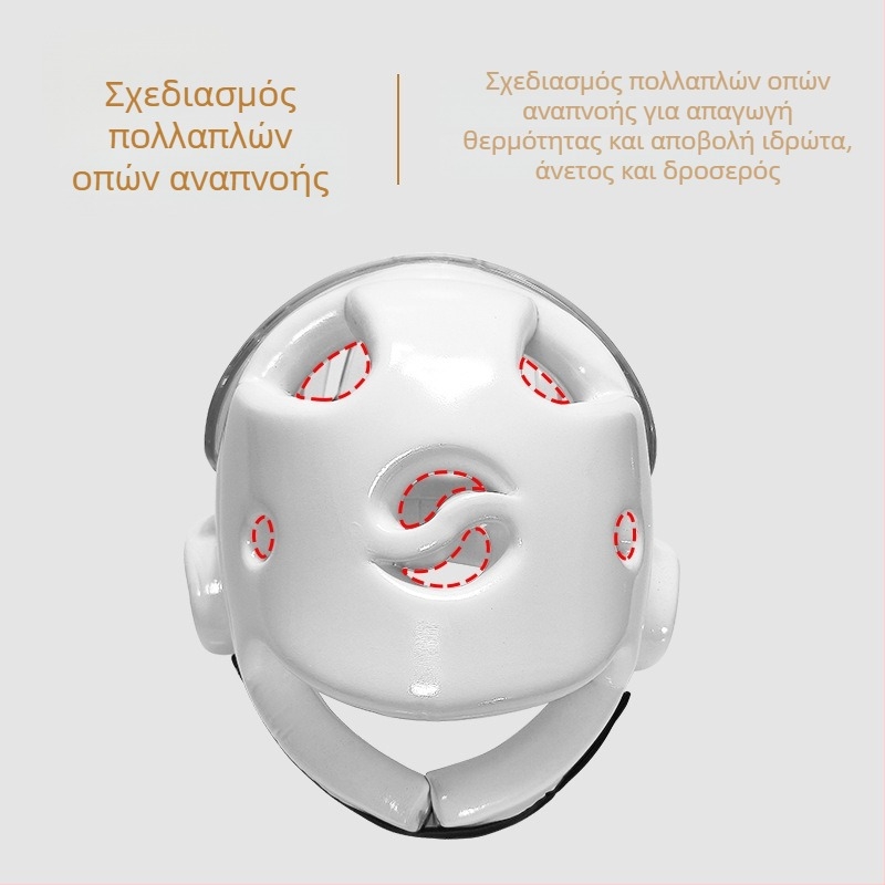 Κράνος Ταεκβοντό με μάσκα, ενσωματωμένη προστασία κεφαλής για παιδιά και ενήλικες, σχεδιασμός με άνοιγμα στο στόμα για προπονήσεις Σάντα και μαχητικά αθλήματα