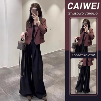 Κομψό φθινοπωρινό street style: φόρεμα υψηλής ποιότητας για μικρόσωμες γυναίκες και αντίστοιχο παντελόνι-σουίτ σε αλμυρή αισθητική