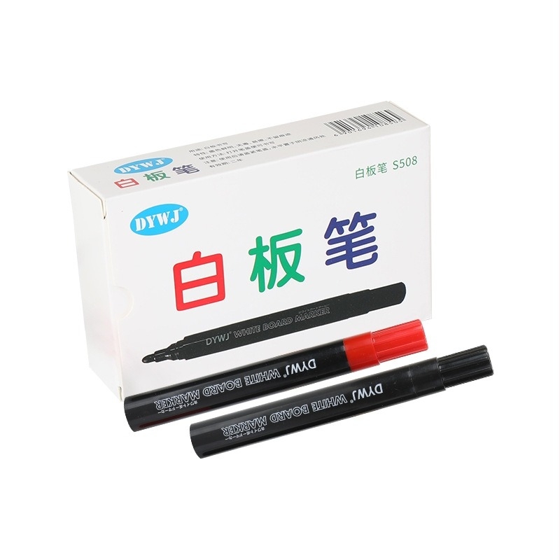 Διχρωμικός μαρκαδόρος πίνακα λευκής επιφάνειας με μεγάλο άκρο, ιδανικός για εκπαίδευση γραφείου και δασκάλους, εύκολο σβήσιμο.