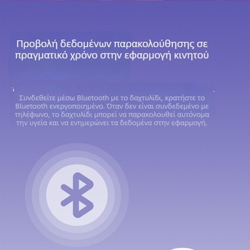 Έξυπνο δαχτυλίδι ECG με μέτρηση καρδιακού ρυθμού, κορεσμό οξυγόνου, ύπνο και δραστηριότητα, Bluetooth