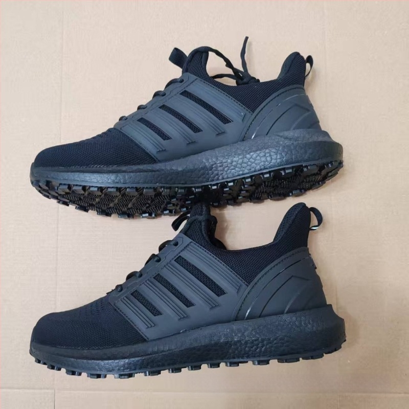 Ανδρικά μαύρα Flyknit παπούτσια εξωτερικού χώρου, διαπνέοντα, αντιολισθητικά, ανθεκτικά στη φθορά, για καθημερινή προπόνηση και τρέξιμο