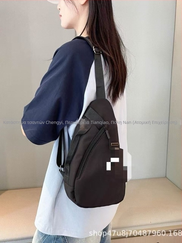 Νάιλον τσάντα στήθους για γυναίκες, unisex crossbody, καθημερινή αθλητική τσάντα για ποδηλασία