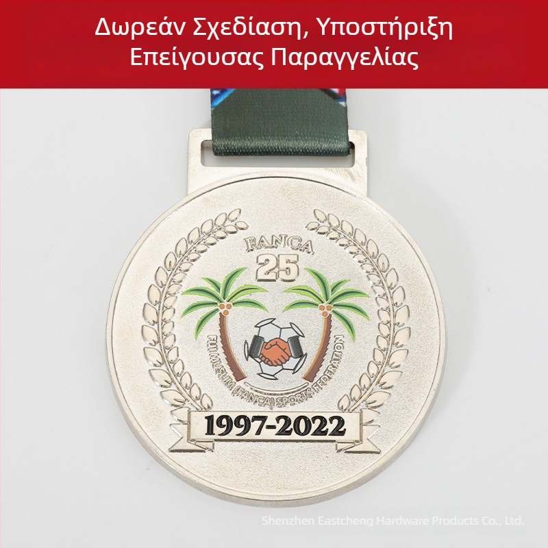Προσαρμοσμένα μεταλλικά μετάλλια για 3D αθλητικά γεγονότα, μαραθώνιο και εταιρικούς/σχολικούς διαγωνισμούς — χρυσά, ασημένια και χάλκινα μετάλλια