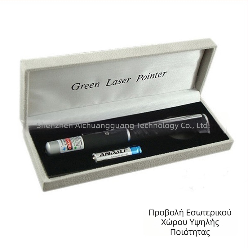 itech 5MW USB επαναφορτιζόμενη λέιζερ στυλό με πράσινο λέιζερ, κράμα αλουμινίου, διαστάσεις 14×160 mm
