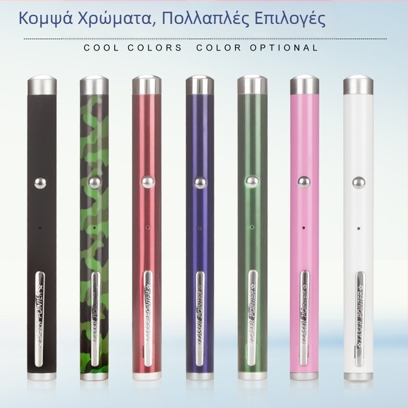 itech 5MW USB επαναφορτιζόμενη λέιζερ στυλό με πράσινο λέιζερ, κράμα αλουμινίου, διαστάσεις 14×160 mm