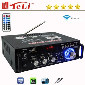 Μίνι BT-298A Bluetooth USB ραδιοδέκτης και Hi‑Fi ενισχυτής αυτοκινήτου/οικιακής χρήσης (12V/220V)