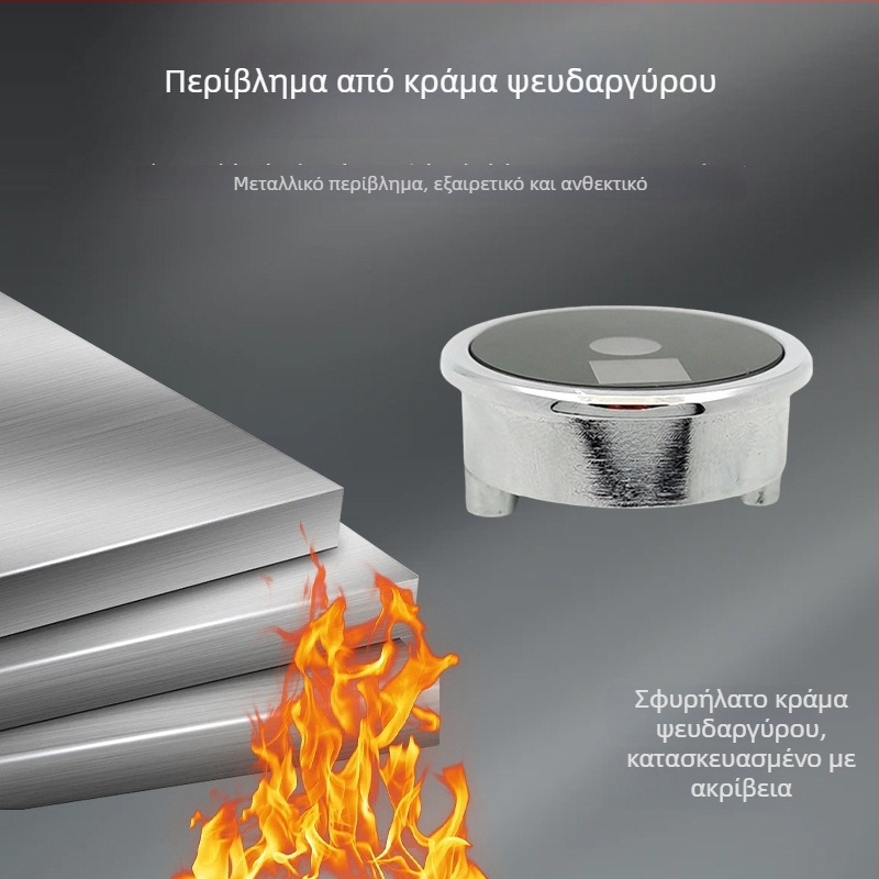 Ενσωματωμένος κυκλικός σαρωτής για ανάγνωση γραμμωτών κωδικών και κωδικών QR, μεταλλική θήκη, προαιρετικός φακός μακρινής ή κοντινής εμβέλειας