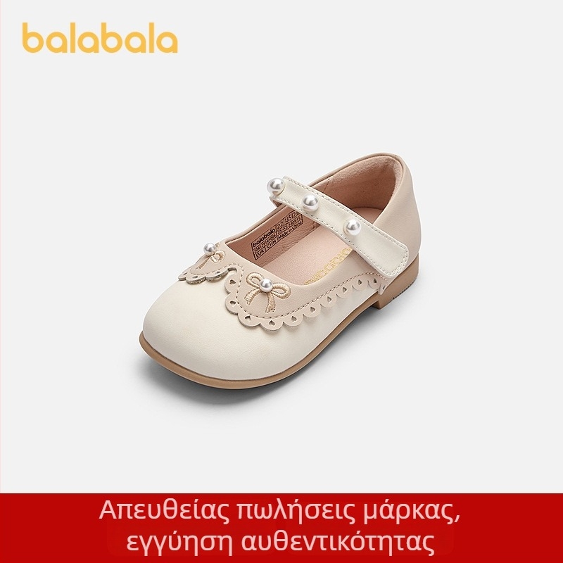 Balabala Παπούτσια Κοριτσιών – Ανοιξιάτικα-Φθινοπωρινά Παπούτσια με Κεντημένο Φιόγκο, Γλυκό Αισθητικό Στυλ Πριγκίπισσας
