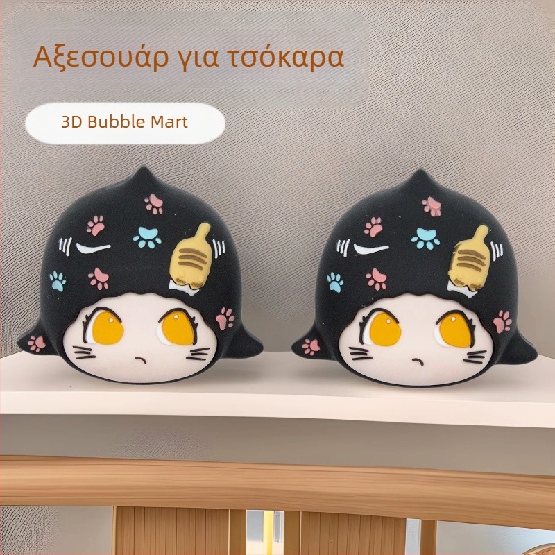 Γλυκιά 3D Bubble Mart κούκλα DIY διακόσμηση Crocs παπουτσιών