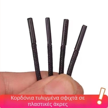 Κερωμένα κορδόνια για δερμάτινα παπούτσια, μαύρα και καφέ, στρογγυλά, λεπτά, για άνδρες και γυναίκες.