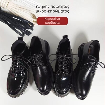 Κερωμένα κορδόνια για δερμάτινα παπούτσια, μαύρα και καφέ, στρογγυλά, λεπτά, για άνδρες και γυναίκες.