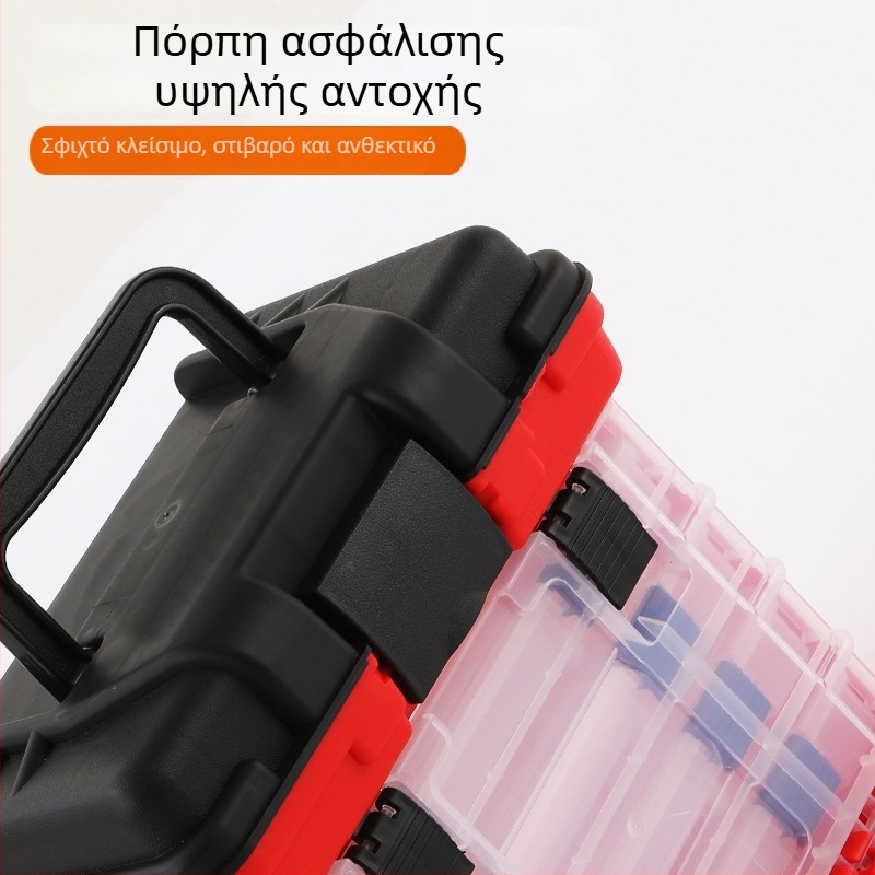 Μεγάλης χωρητικότητας πενταεπίπεδη φορητή θήκη εξαρτημάτων ψαρέματος για υπαίθριο ψάρεμα