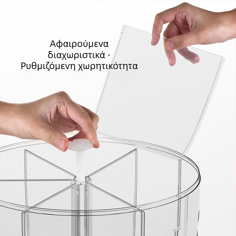 Κουτί αποθήκευσης δημητριακών με περιστρεφόμενο διαχωριστή, σφραγισμένο, κατάλληλο για τρόφιμα, 9–10 L, μοντέρνος σχεδιασμός κουζίνας