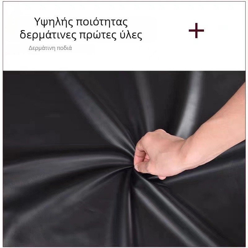 Μακριά ποδιά κουζίνας από PU δέρμα – αδιάβροχη και ανθεκτική σε λιπαρές ουσίες, λευκή
