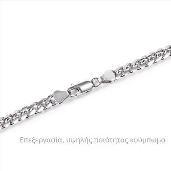 Χειροποίητο ανδρικό κολιέ από τιτάνιο ατσάλι, Cuban αλυσίδα – μινιμαλιστικό και ευέλικτο, λεπτή αλυσίδα για κλείδα, μήκος 51–60 εκ.