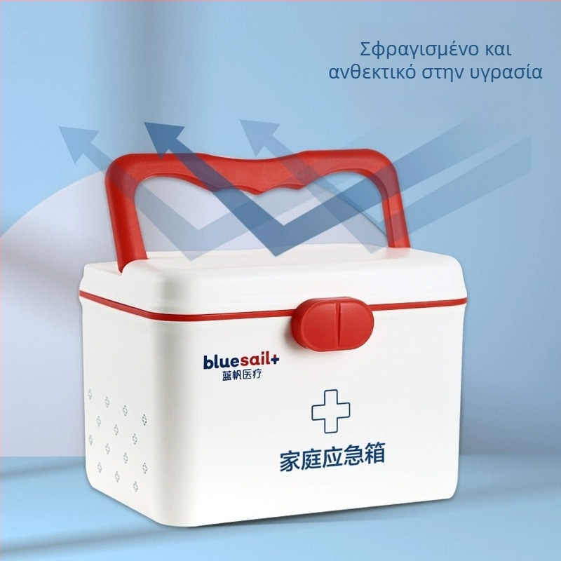 Blue Sail Σετ Έκτακτης Ιατρικής Βοήθειας και Κουτί Διάσωσης – Οικιακή και Φοιτητική Χρήση, Προστασία από Πυρκαγιά και Καταστάσεις Έκτακτης Ανάγκης, Πρώτες Βοήθειες