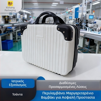 Κιβώτιο μεταφοράς ιατρικού εξοπλισμού, φορητή μικρή βαλίτσα 14 ιντσών με κλειδαριά, μεγάλη χωρητικότητα αποθήκευσης