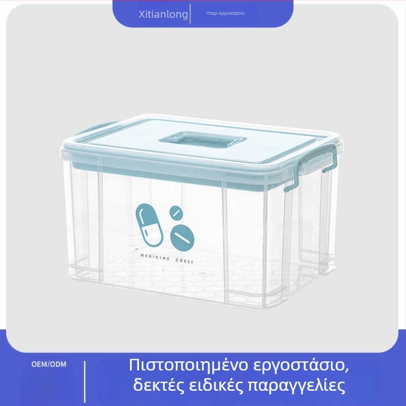 Xitianlong Οικιακό Κιτ Πρώτων Βοηθειών — Μεγάλης Χωρητικότητας Οικογενειακό Σετ Επείγουσας Ιατρικής, Φορητή Αποθήκευση Φαρμάκων
