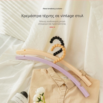 Οικιακή κρεμάστρα ρούχων, χωρίς ραφές, αντιολισθητική, στυλ Instagram, ενισχυμένοι ώμοι για προστασία ρούχων, μεγάλη χωρητικότητα