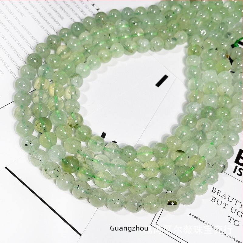 Φυσικοί κόκκοι προχνίτης, 5Α κατηγορίας, ελεύθερες χάντρες 10 mm για DIY κοσμήματα, ημιτελή εξαρτήματα