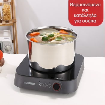 Ανοξείδωτο δοχείο καρυκευμάτων με καπάκι, κυκλικό κουτί κουζίνας για λάδι και αλάτι, βάζο γαλακτώματος για τσάι με γάλα