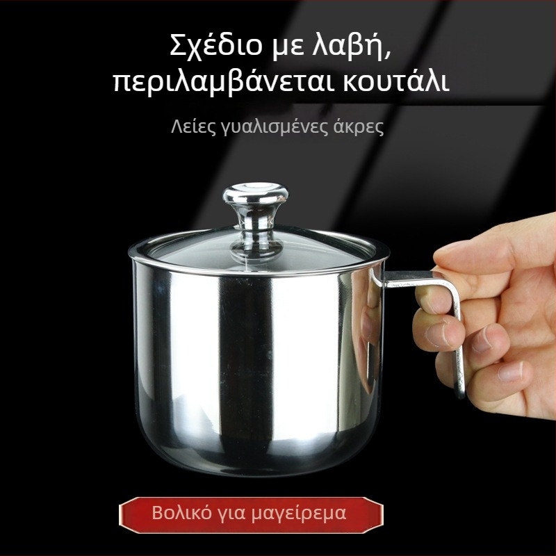Zhida Σετ γυάλινών βάζων καρυκεύματος με λαβή από 304 ανοξείδωτο — αλατοστήρες, βάζο MSG και δοχεία καρυκεύματος