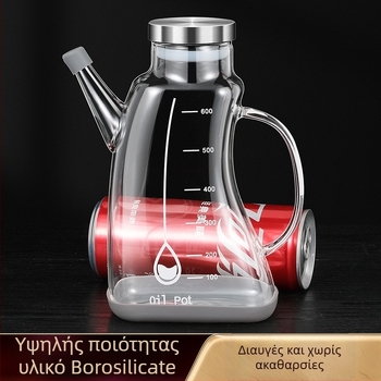 Sparkling Premium γυάλινο μπουκάλι λαδιού υψηλής αντοχής – μεγάλη χωρητικότητα για σόγια και ξίδι, οικιακή αποθήκευση στην κουζίνα
