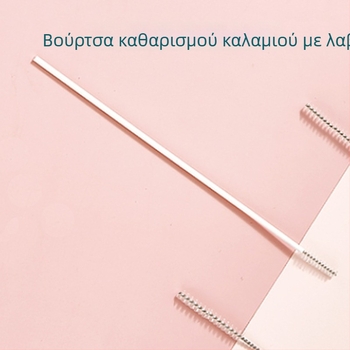 Σετ βουρτσών καθαρισμού μπουκαλιού και καλαμακιού με εκτεταμένη λαβή PP, βούρτσα από νάιλον για καλαμάκια και καθαριστής σωληνώσεων σιλικόνης