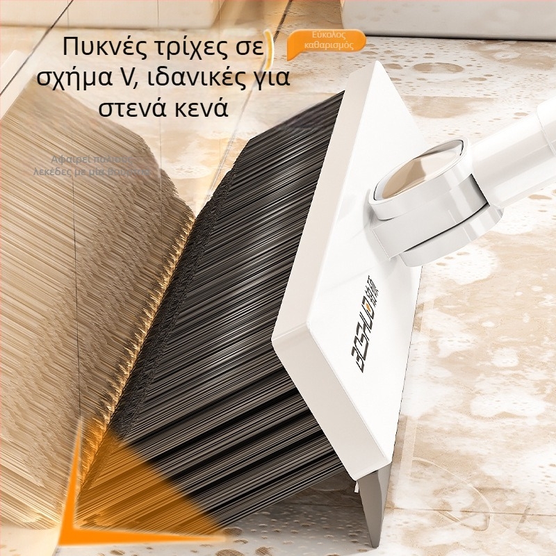 Βούρτσα δαπέδου με μακριά λαβή και σκληρή τρίχα – για μπάνιο και τουαλέτα, καθάρισμα σχισμών μεταξύ πλακιδίων