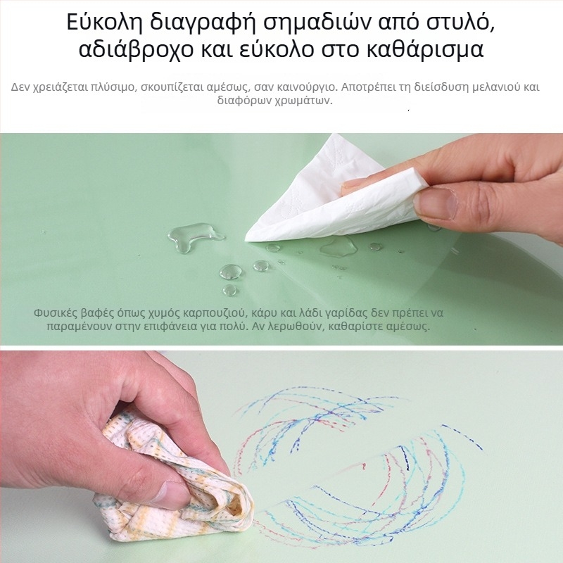 Διαφανής προστατευτική επιφάνεια γραφείου από PVC για μαθητές δημοτικού και γυμνασίου, αδιάβροχη και ανθεκτική στο λάδι